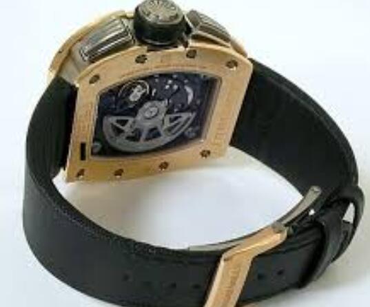 Richard Mille Replica Watch RM 011-02 Gold Flyback Chronograph Dual Time Zone